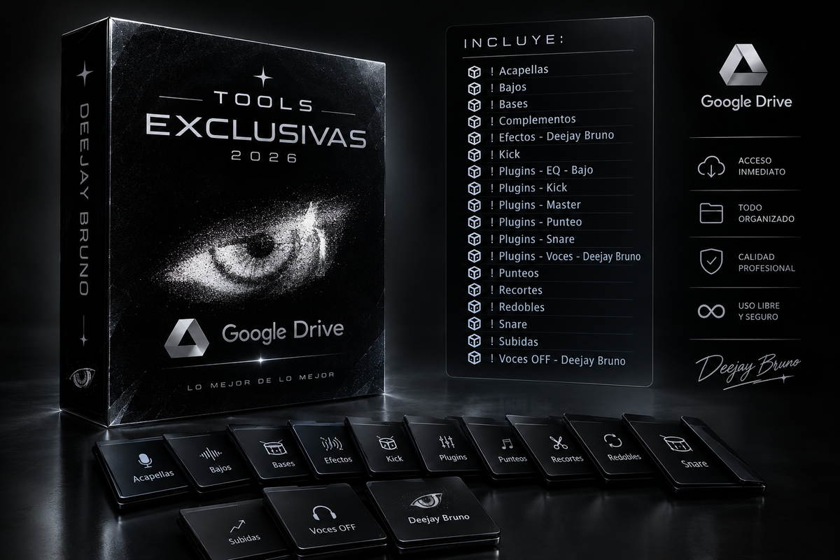 Tools Exclusivas 2026 - Deejay Bruno